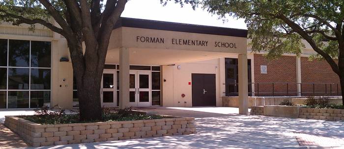 Forman Elementary School front entrance 